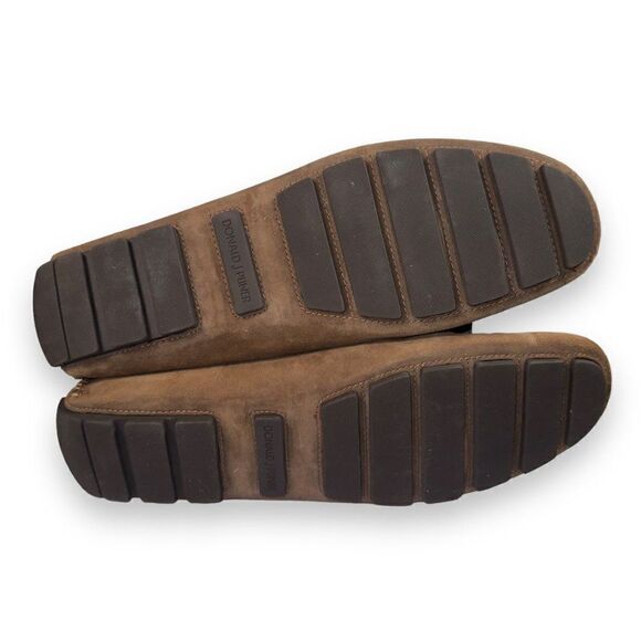 Donald J. Pliner Derrik Suede Slip-on Driving‎ Loafers Brown Men\'s 13